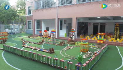 厦门市集美区实验幼儿园---指尖上的智慧 “我爱你中国”大型建构活动